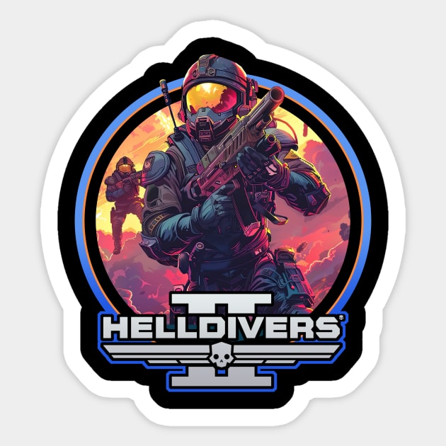 Helldivers Sticker by Trazzo